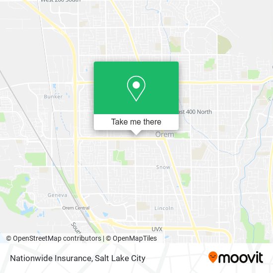 Mapa de Nationwide Insurance