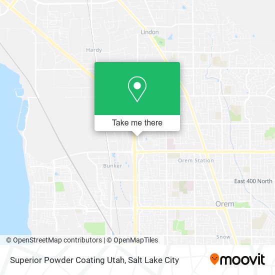 Superior Powder Coating Utah map