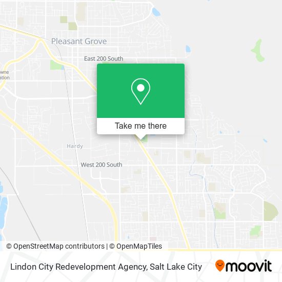 Lindon City Redevelopment Agency map