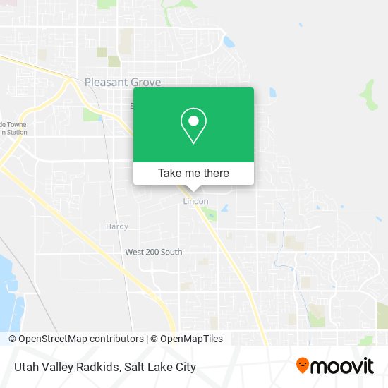 Mapa de Utah Valley Radkids