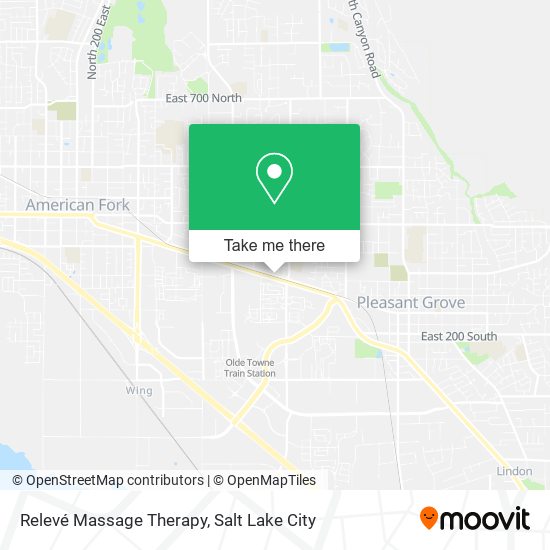 Relevé Massage Therapy map