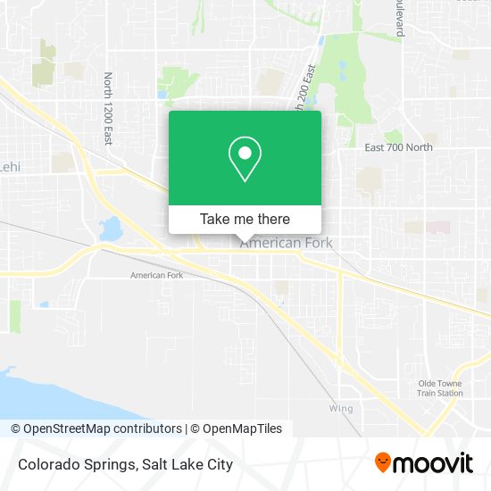 Colorado Springs map