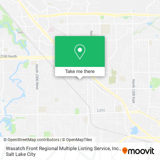 Wasatch Front Regional Multiple Listing Service, Inc. map