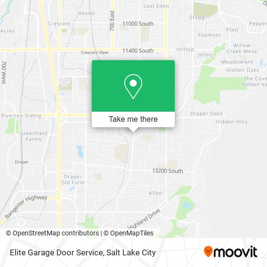 Elite Garage Door Service map