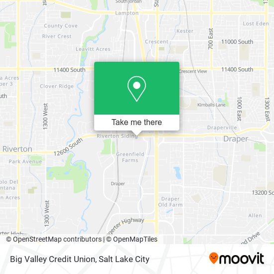 Big Valley Credit Union map