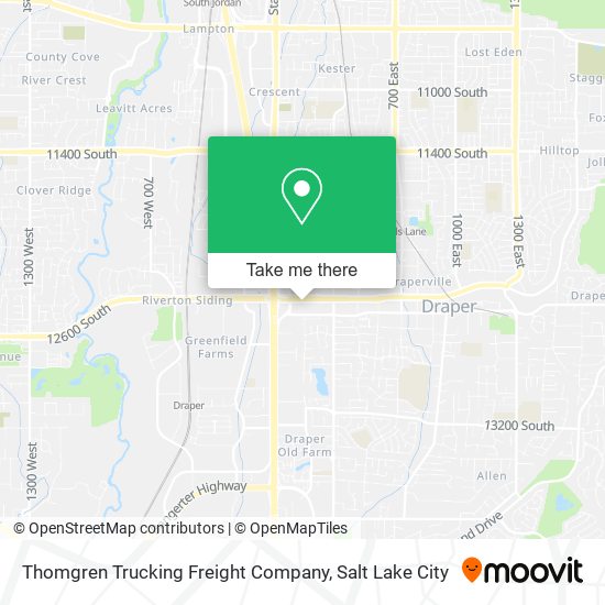 Thomgren Trucking Freight Company map