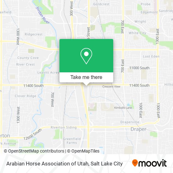 Arabian Horse Association of Utah map