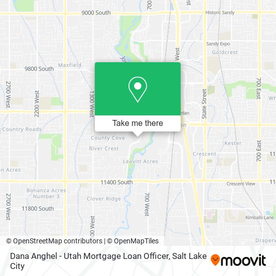 Mapa de Dana Anghel - Utah Mortgage Loan Officer