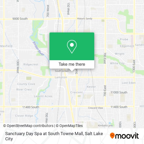 Sanctuary Day Spa at South Towne Mall map