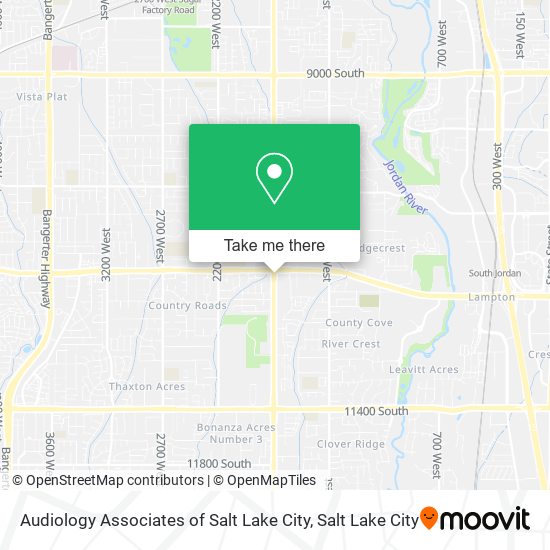 Audiology Associates of Salt Lake City map