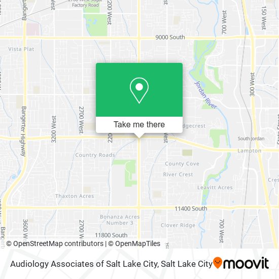 Mapa de Audiology Associates of Salt Lake City