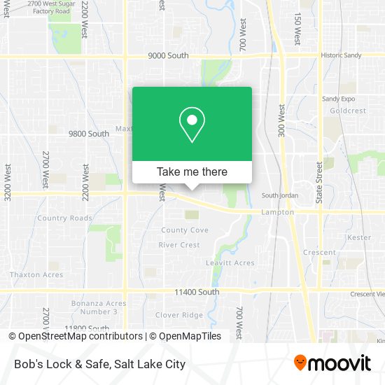 Mapa de Bob's Lock & Safe
