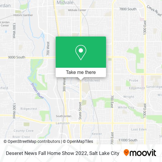 Mapa de Deseret News Fall Home Show 2022