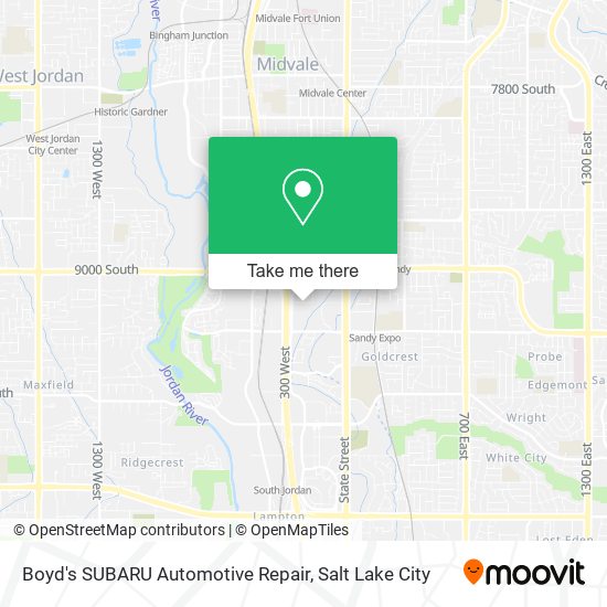 Boyd's SUBARU Automotive Repair map