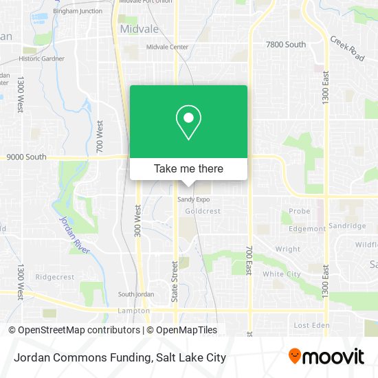 Jordan Commons Funding map