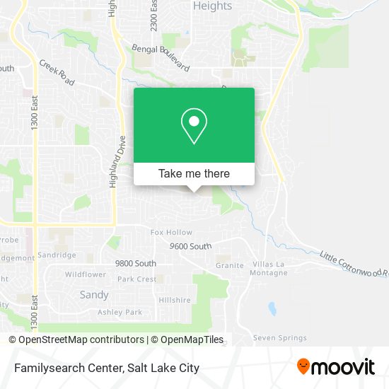 Mapa de Familysearch Center