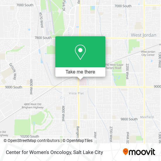 Center for Women's Oncology map