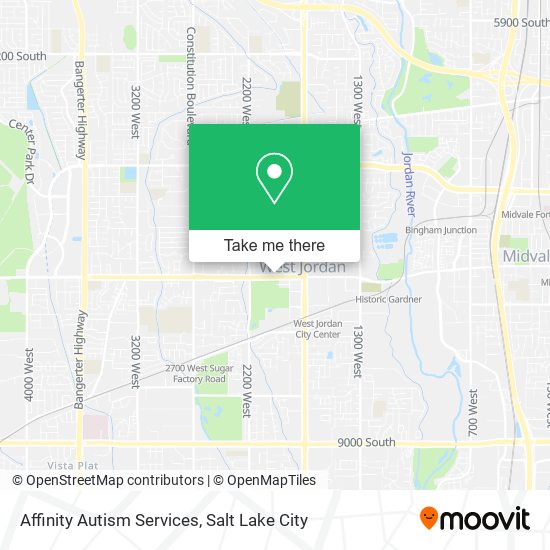 Affinity Autism Services map