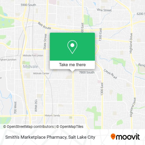 Mapa de Smith's Marketplace Pharmacy