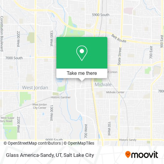 Mapa de Glass America-Sandy, UT