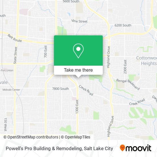 Powell's Pro Building & Remodeling map