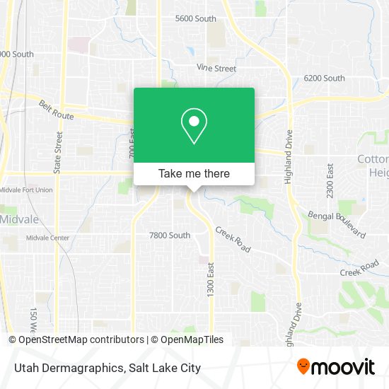 Mapa de Utah Dermagraphics