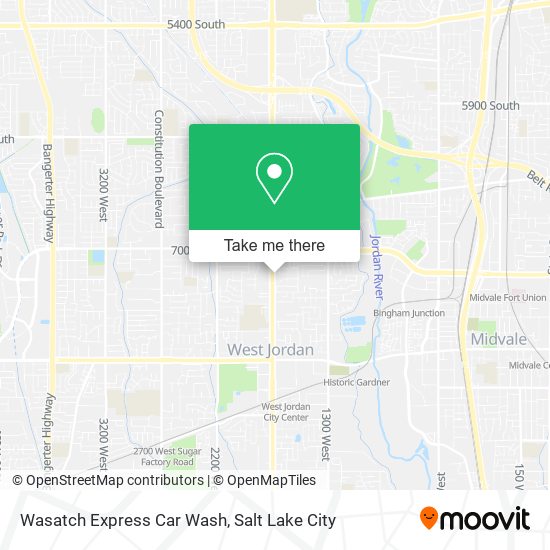 Mapa de Wasatch Express Car Wash