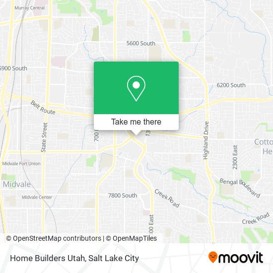 Home Builders Utah map