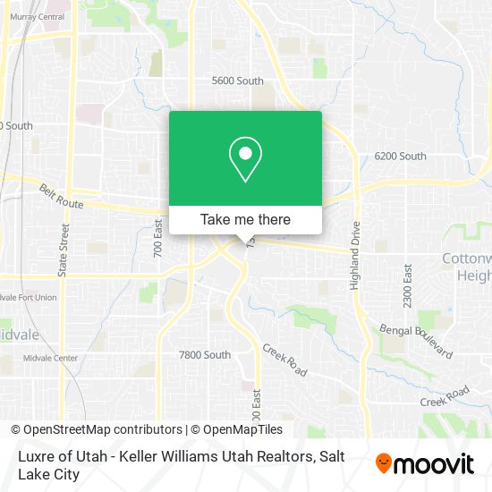 Luxre of Utah - Keller Williams Utah Realtors map