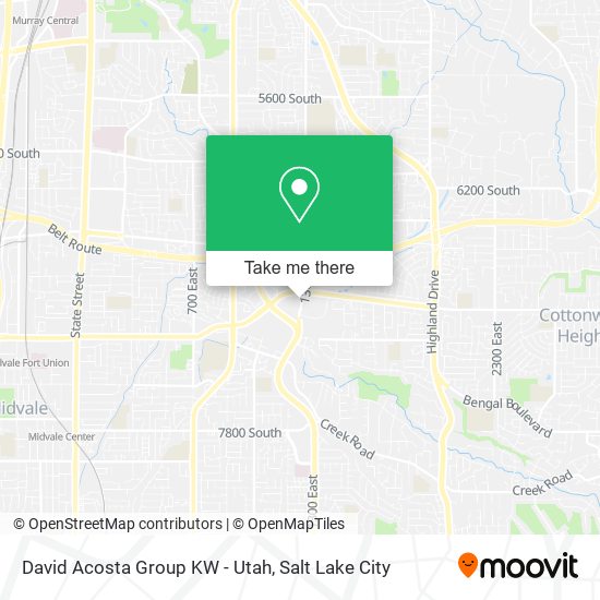 Mapa de David Acosta Group KW - Utah