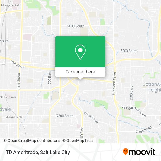 TD Ameritrade map