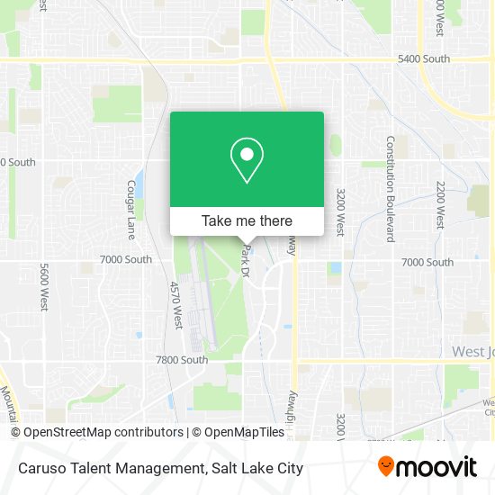 Caruso Talent Management map