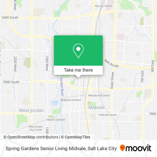 Spring Gardens Senior Living Midvale map