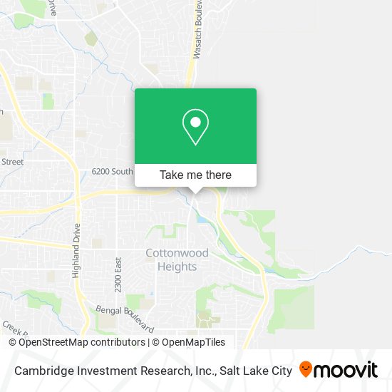 Mapa de Cambridge Investment Research, Inc.