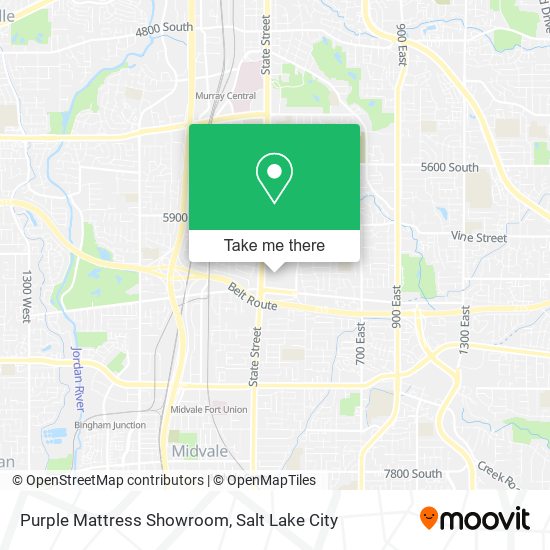 Purple Mattress Showroom map