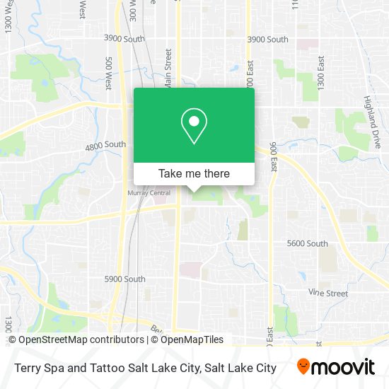 Mapa de Terry Spa and Tattoo Salt Lake City