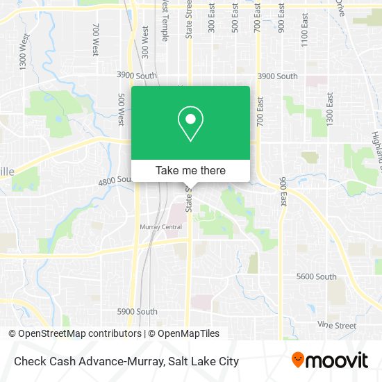 Mapa de Check Cash Advance-Murray