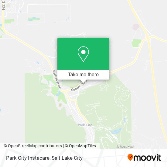 Park City Instacare map