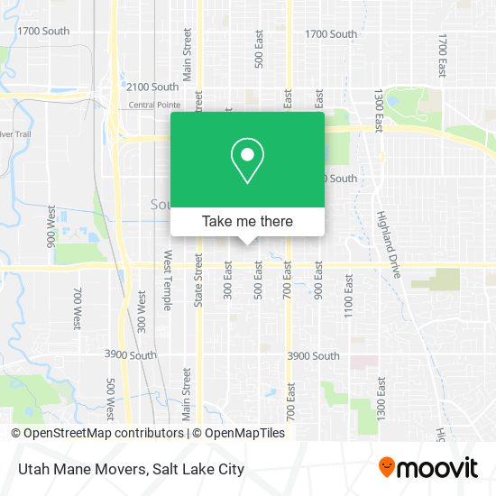 Mapa de Utah Mane Movers