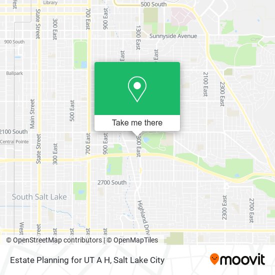 Estate Planning for UT A H map