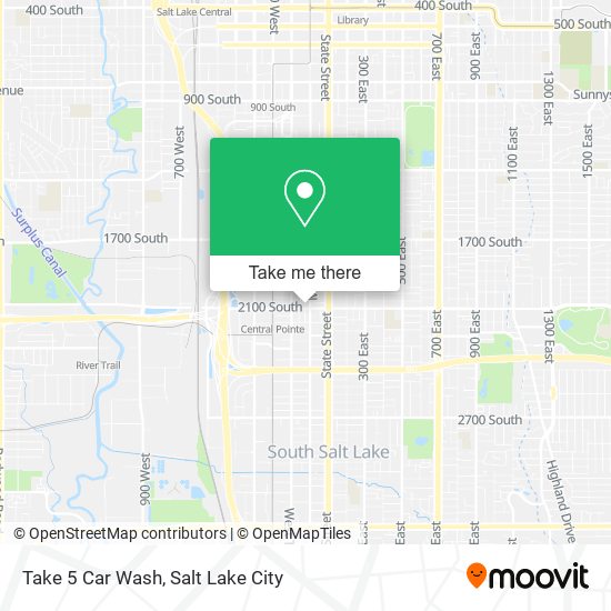 Take 5 Car Wash map