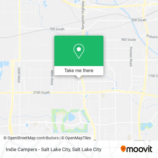 Indie Campers - Salt Lake City map