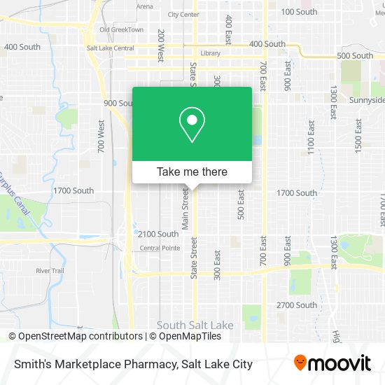 Mapa de Smith's Marketplace Pharmacy