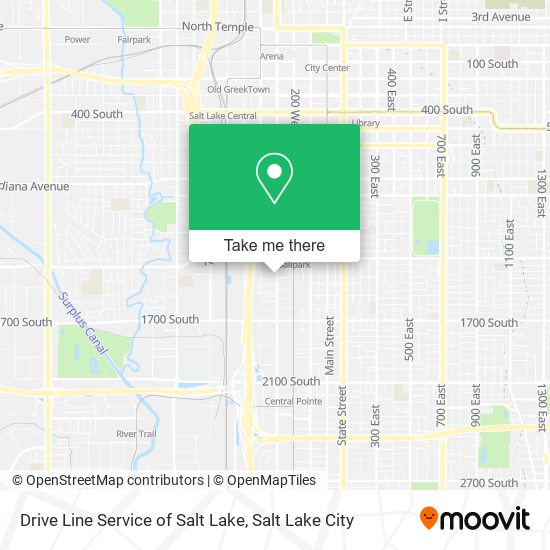 Drive Line Service of Salt Lake map