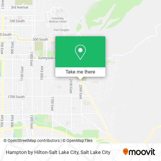 Mapa de Hampton by Hilton-Salt Lake City