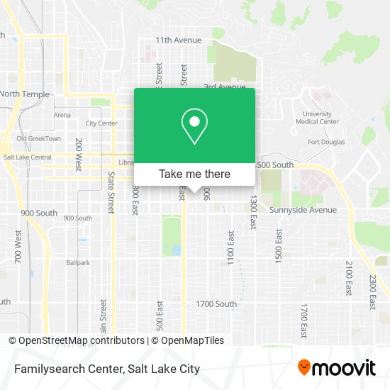 Familysearch Center map