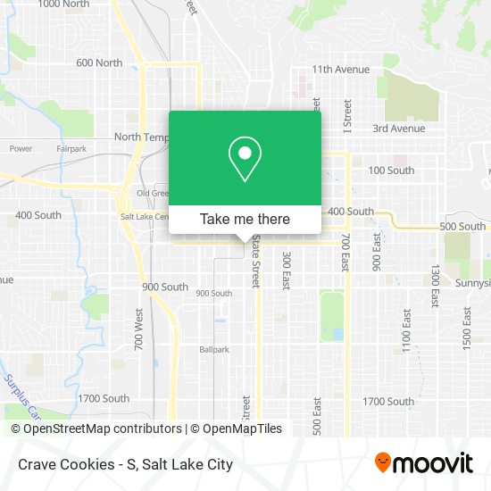 Crave Cookies - S map