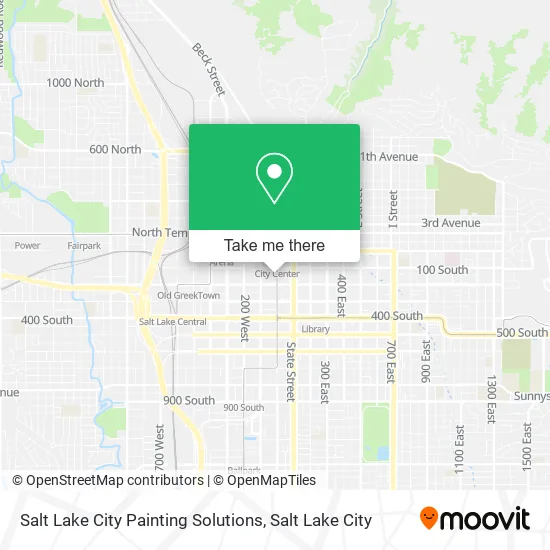 Salt Lake City Painting Solutions map