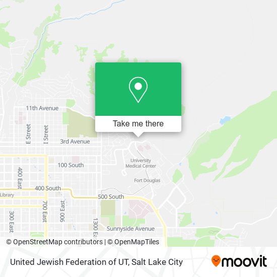 United Jewish Federation of UT map
