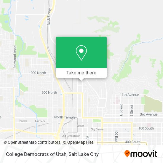 College Democrats of Utah map